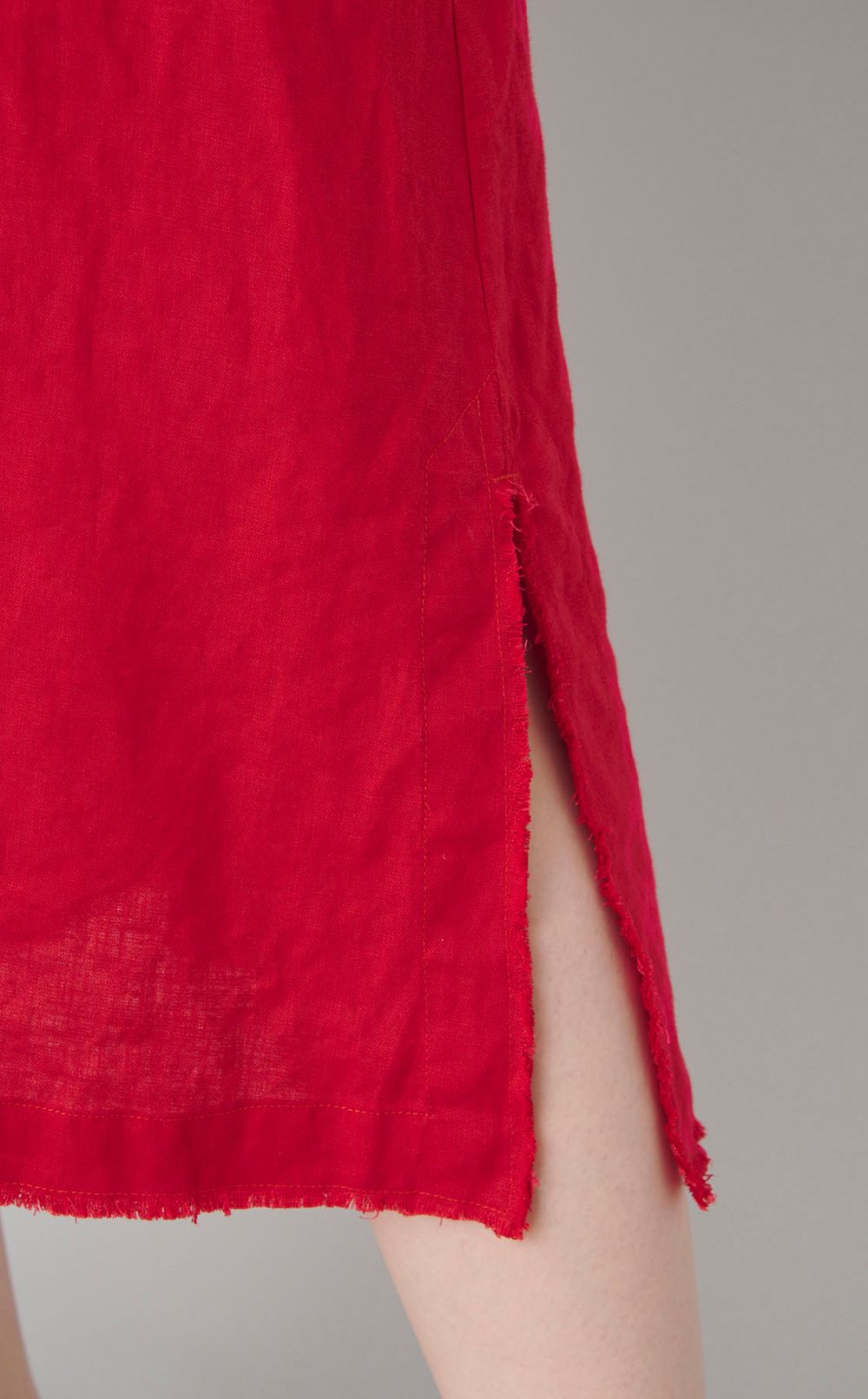 【reADdress】フリンジVネックワンピース