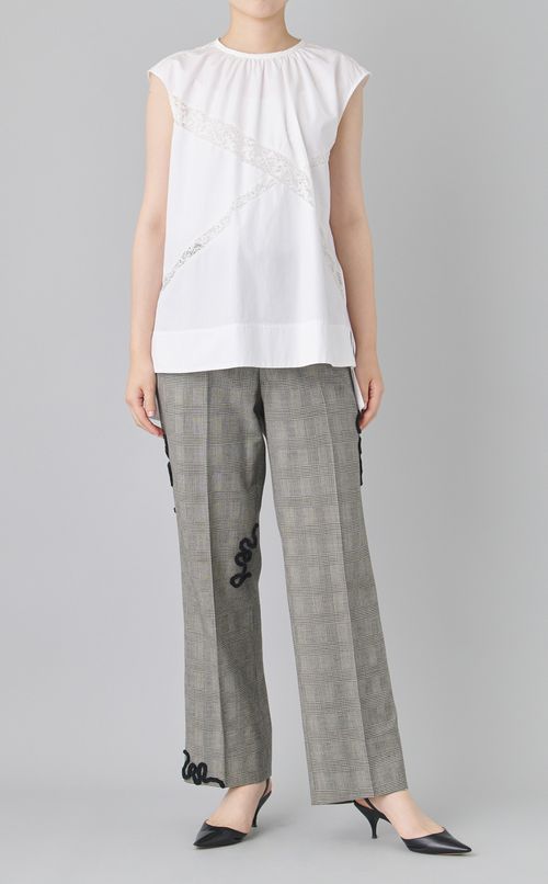 【reADdress】レースノースリーブブラウス