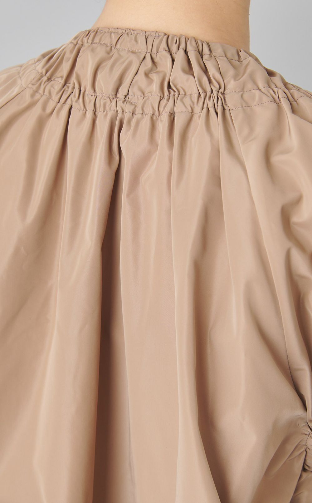 【reADdress】タフタギャザーノースリーブジャケット