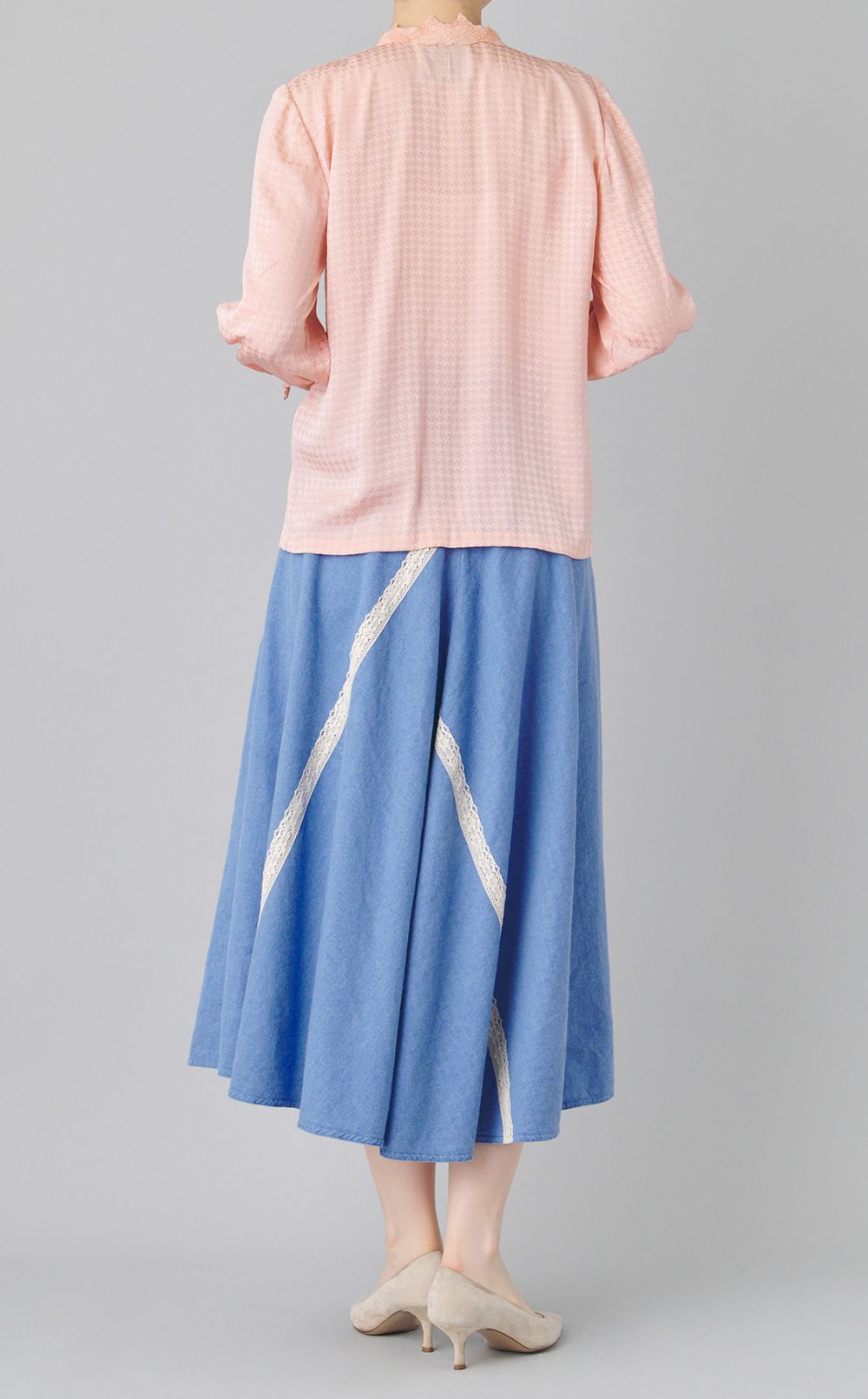 【reADdress】エンブロイダリーフレアスカー卜