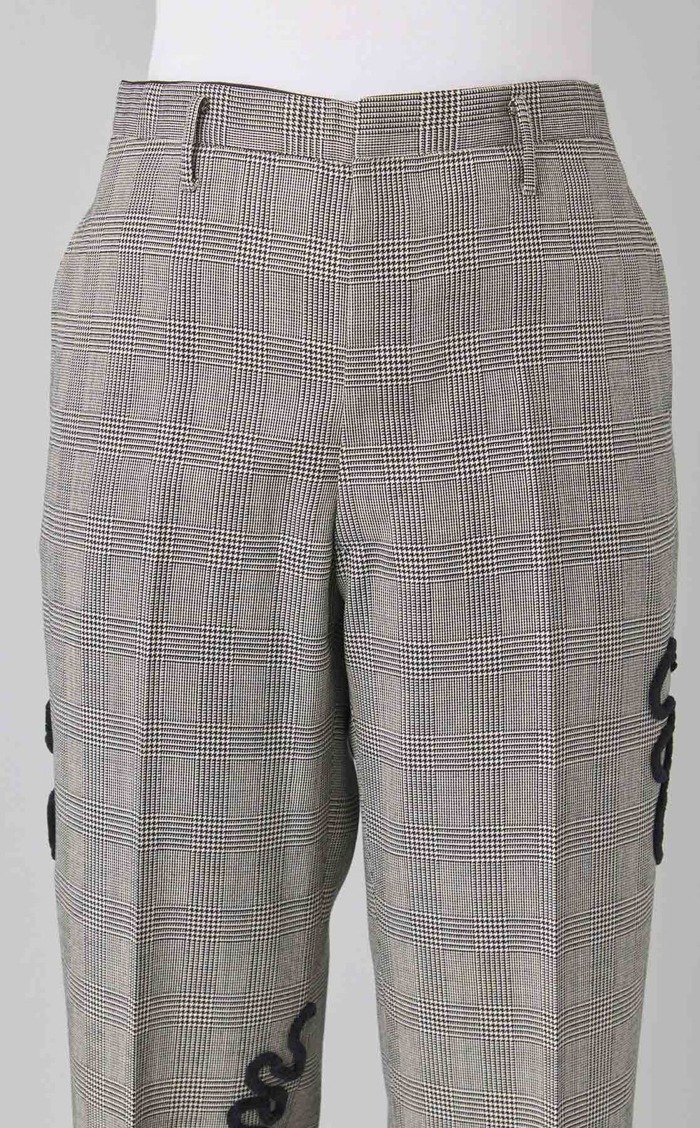 【reADdress】グレンチェックテーパードパンツ