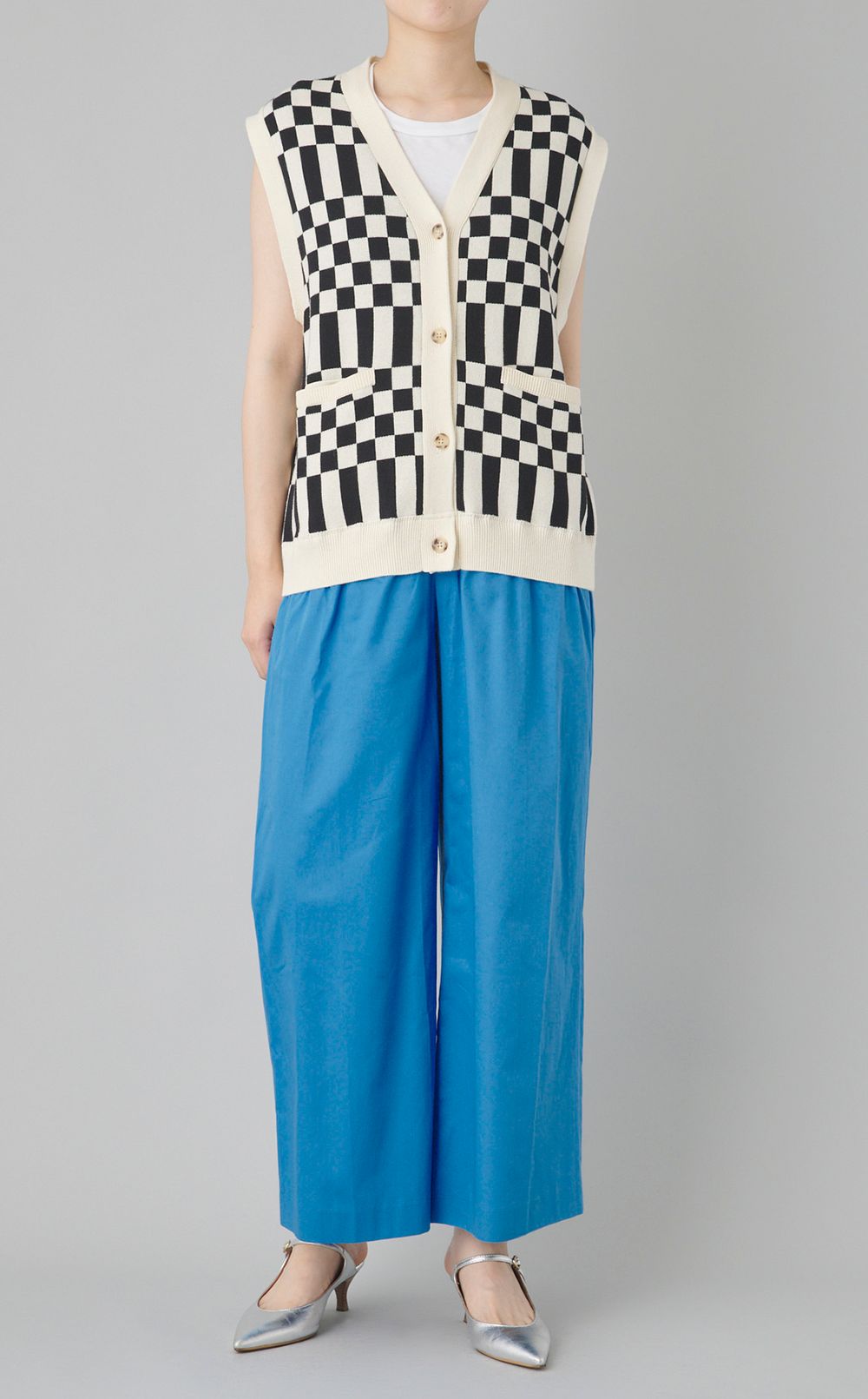 【reADdress】ブロックチェックコンビネゾン