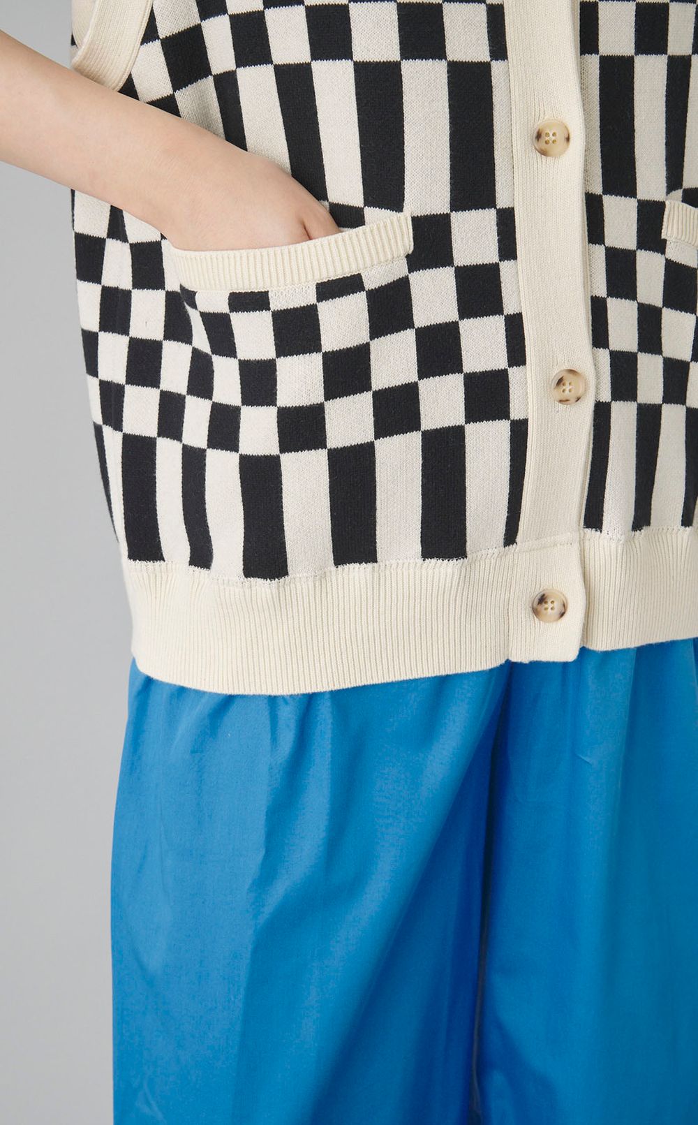 【reADdress】ブロックチェックコンビネゾン