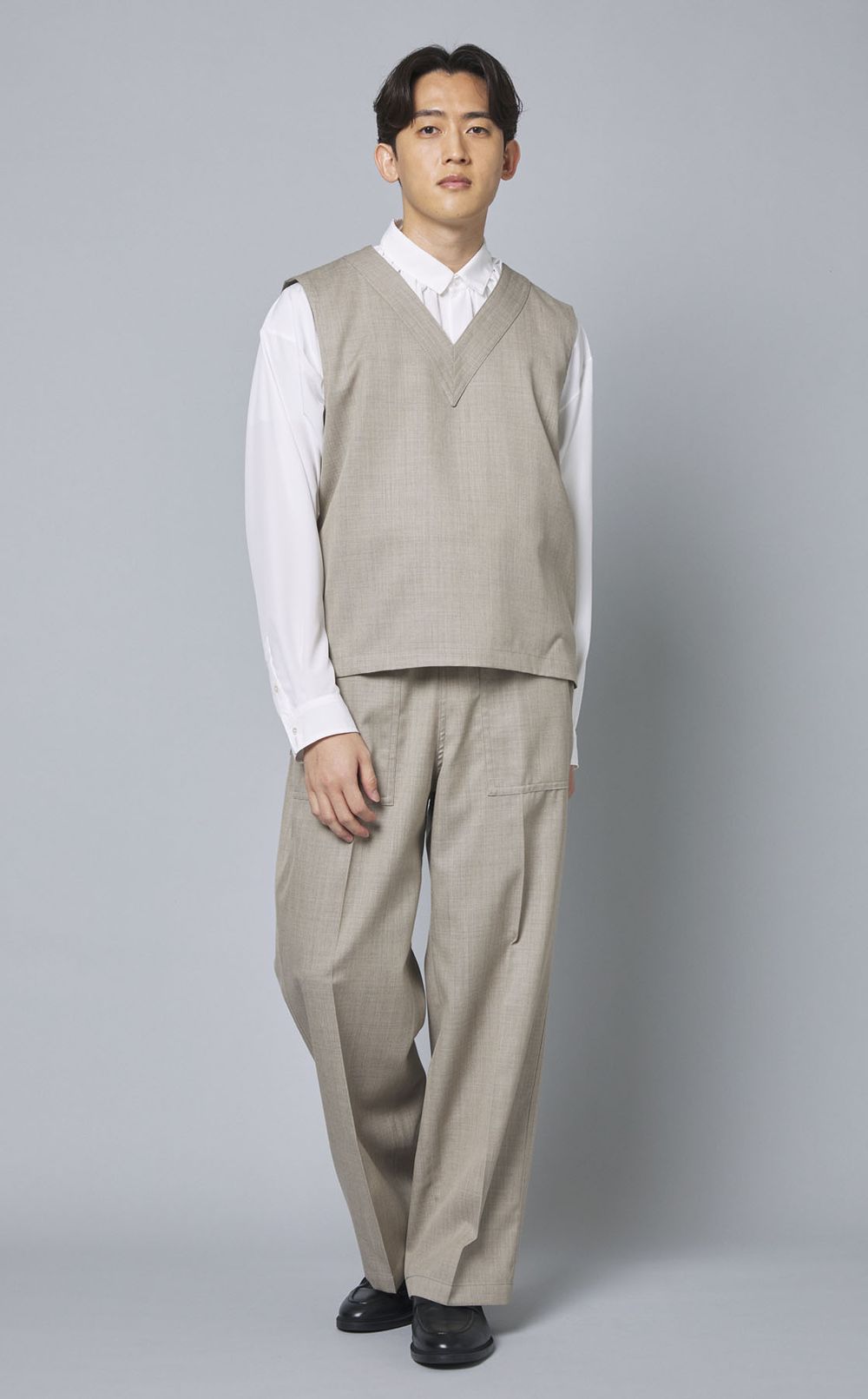 プルオーバーVネックベスト