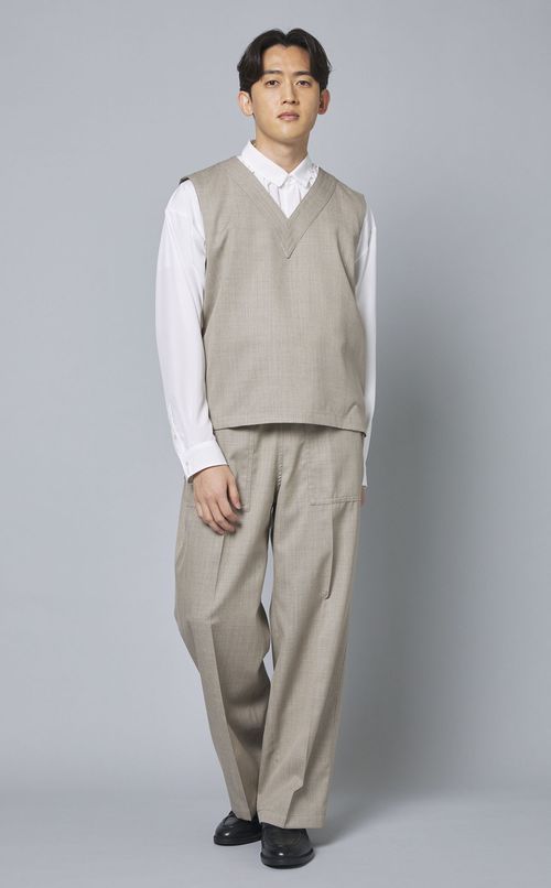 プルオーバーVネックベスト