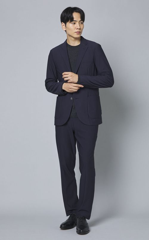 クルーネックニットプルオーバー