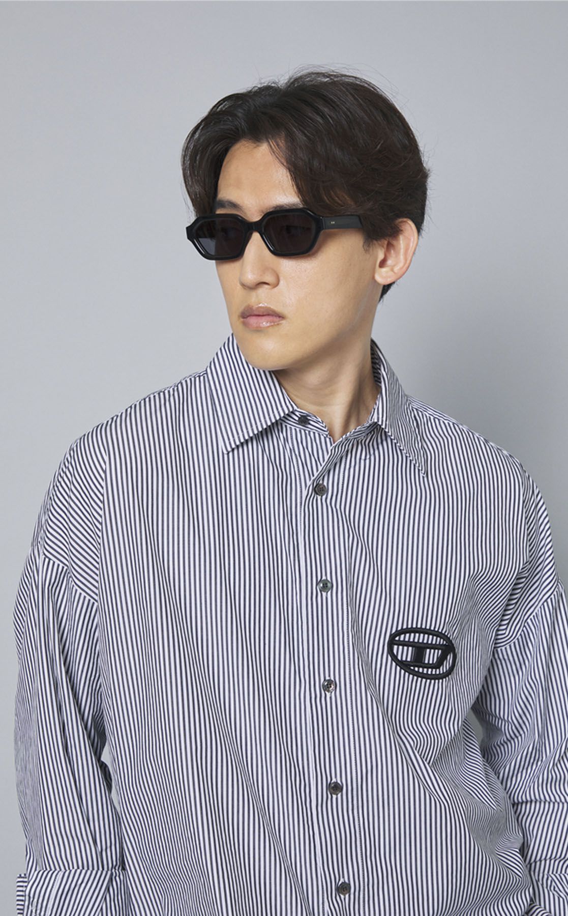 DIESEL｜ロゴビッグストライプシャツ