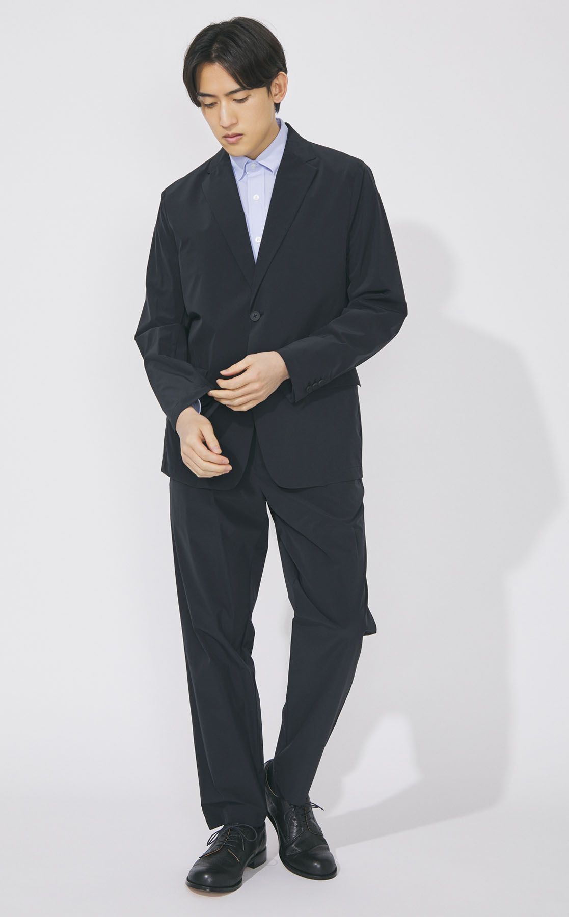【Theory】超軽量ストレッチナイロン セットアップ「S：ベージュ」 BREASY JACKET】super light weight セットアップパンツ(パンツ
