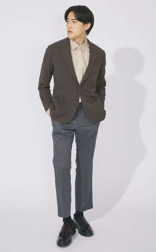 バーズアイストレッチトラウザー