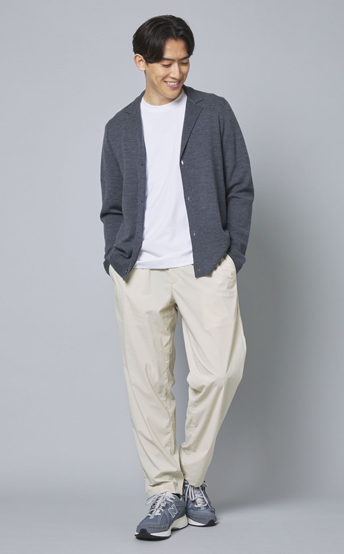 美品　theory セオリー ANALIESE ウールカーディガン グレー 美品 theory セオリー ANALIESE ウールカーディガン グレー