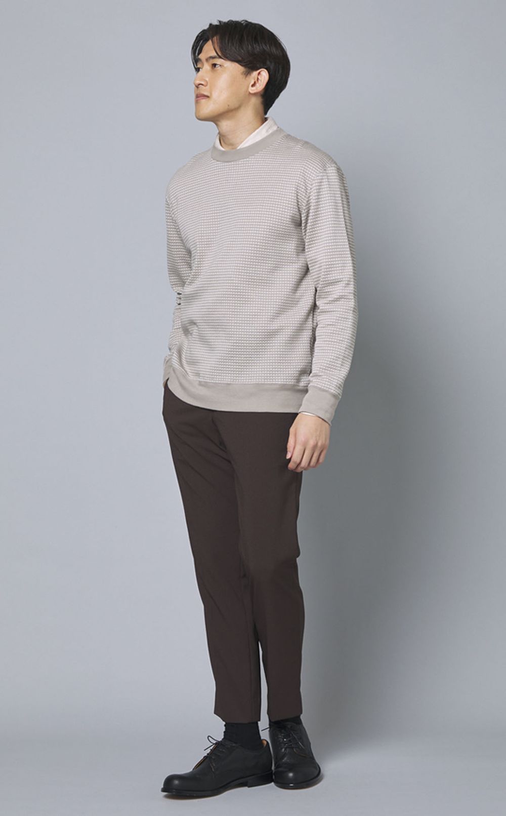 ワッフルロングスリーブスウェット