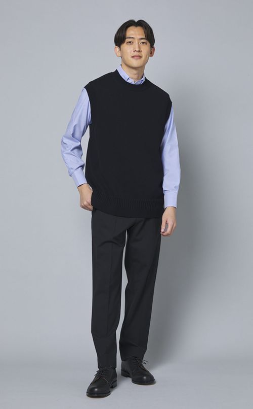 ハイツイストコットンクルーベスト