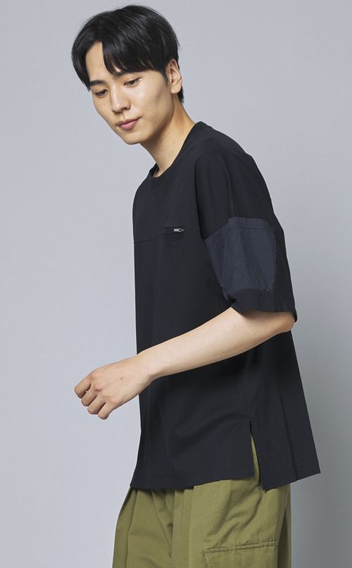 ヨークスリーブTシャツ