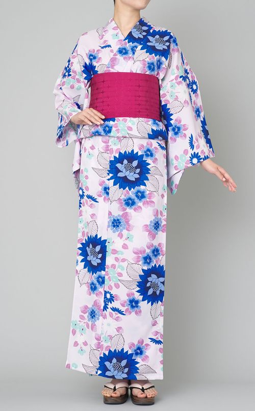 浴衣百花柄