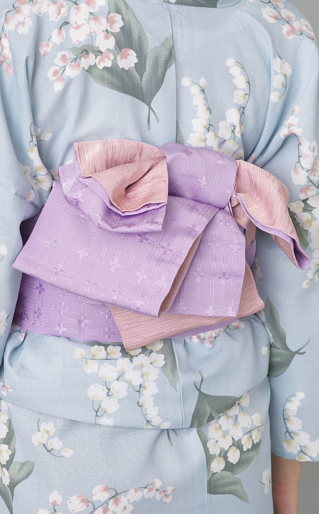 注染染め 手縫い 浴衣 すずらん 鈴蘭 低身長さん