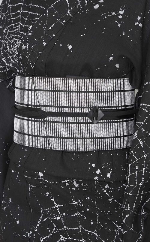 蜘蛛の巣柄 浴衣