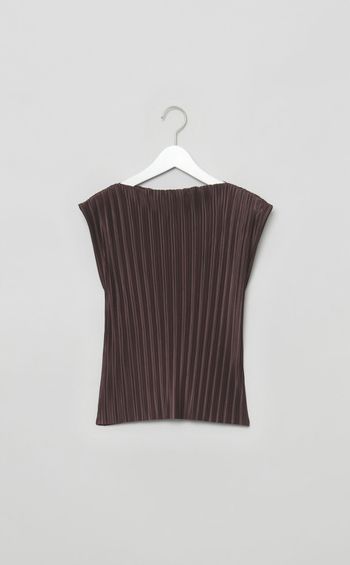 プリーツフレンチスリーブトップス