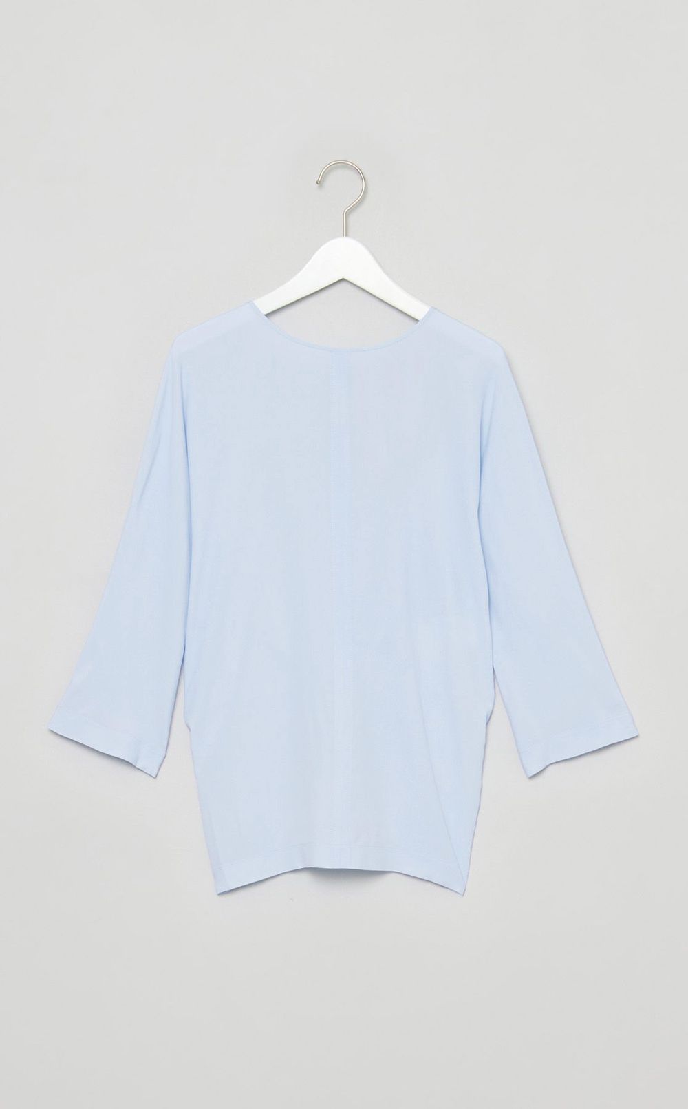 クルーネック7分袖ブラウス