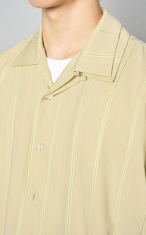 レイヤードオープンカラーシャツ