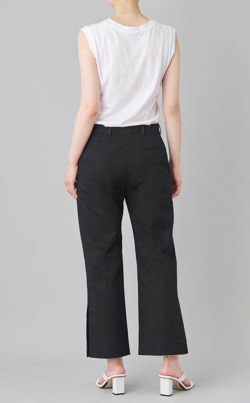 【reADdress】コットンソリッドスリット入りパンツ