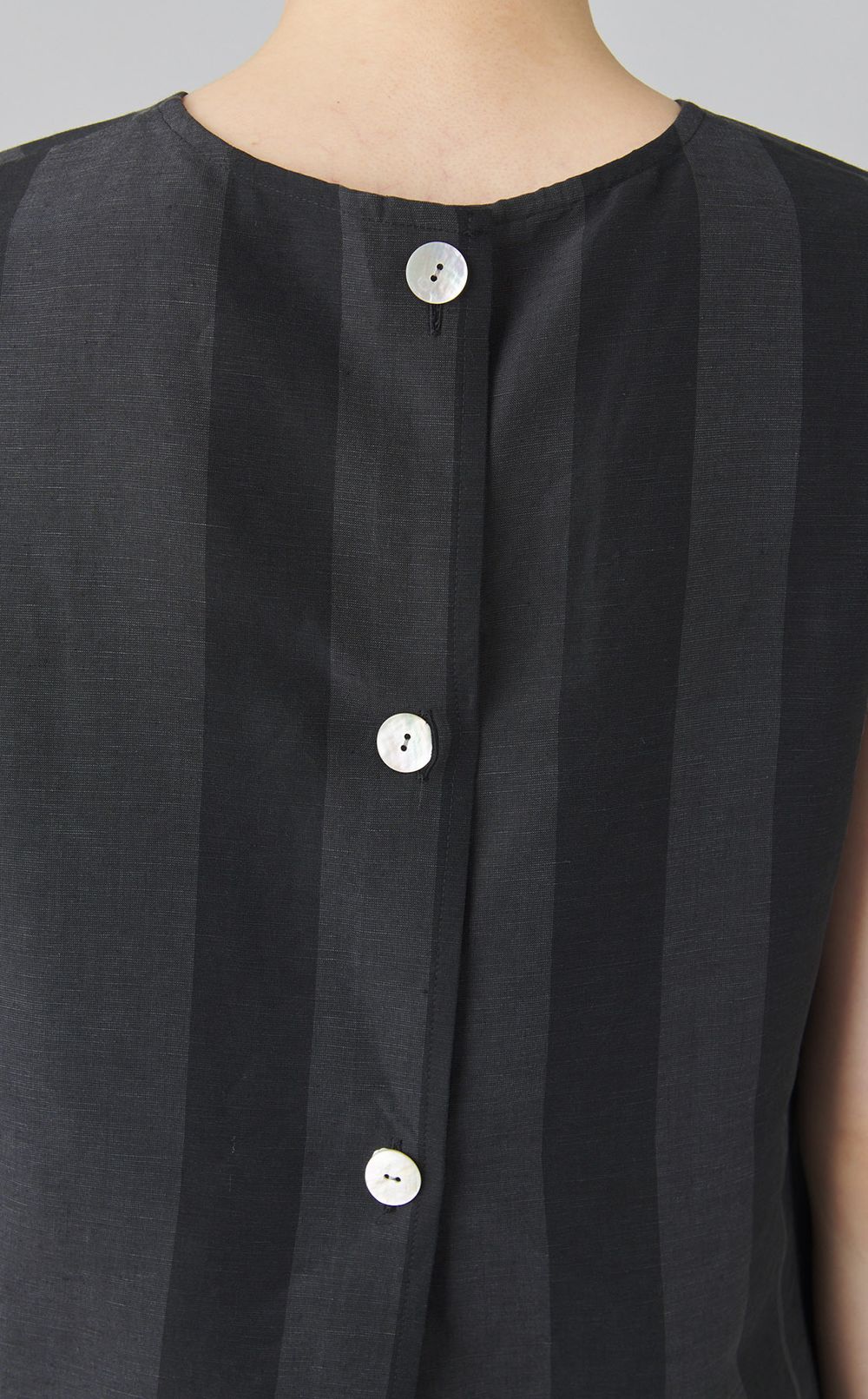 リネンキュプラノースリーブトップス