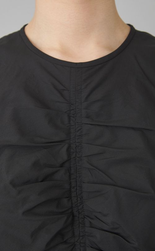 アシメトリーギャザーワンピース