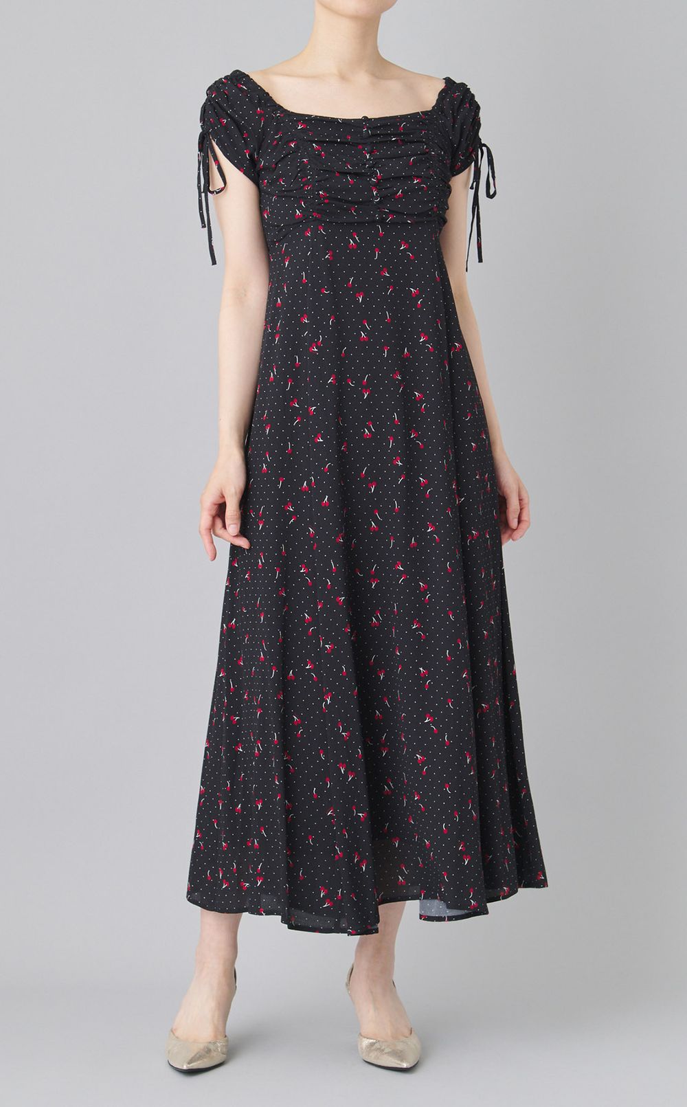 チェリープリントワンピース