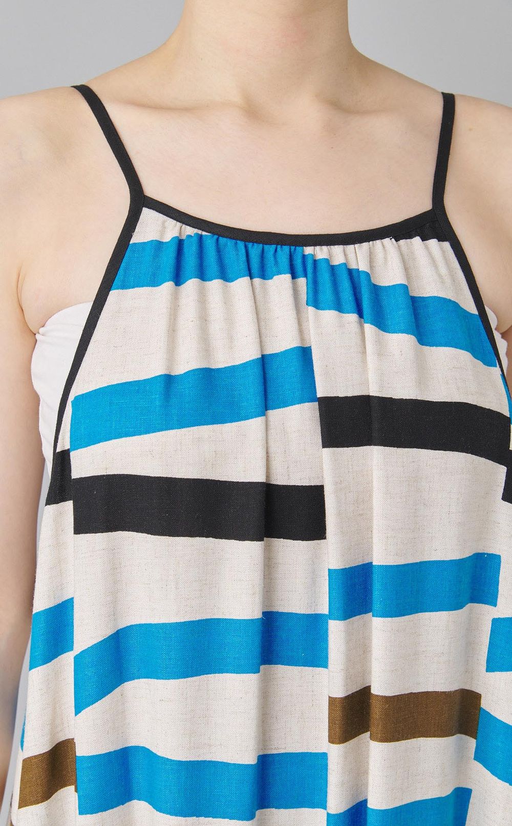 マルチボーダーキャミソールワンピース