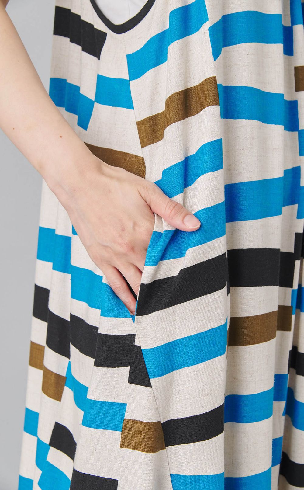 マルチボーダーキャミソールワンピース