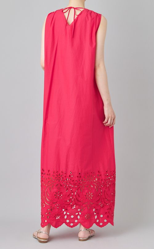 コットンレースノースリーブワンピース