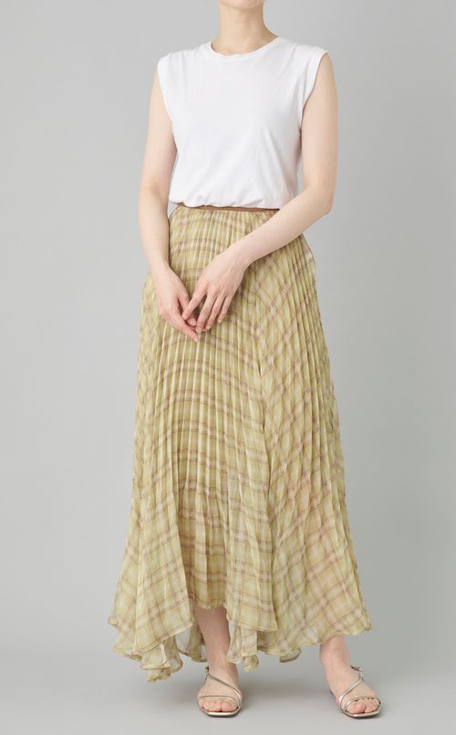 サーキュラープリーツスカート