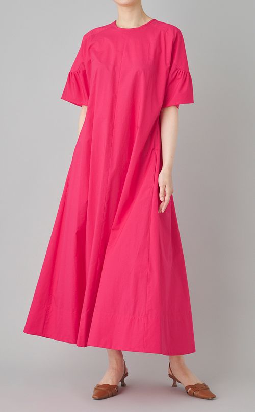 【別注】カーブスリーブフレアワンピース