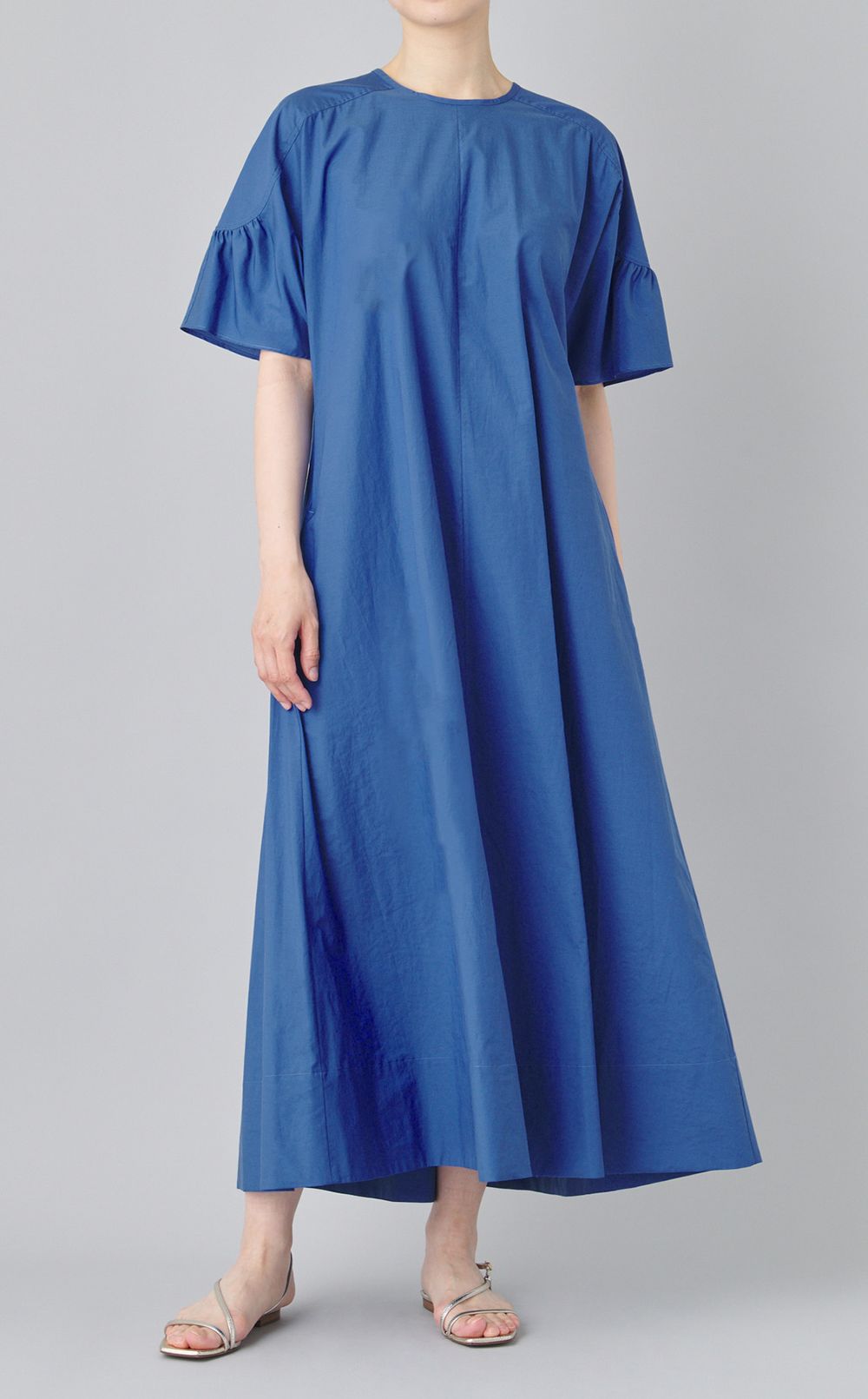 【別注】カーブスリーブフレアワンピース