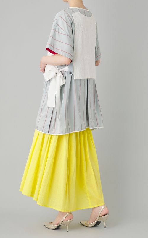 【reADdress】レイヤードベストドッキングロングドレス（キャミドレ付）