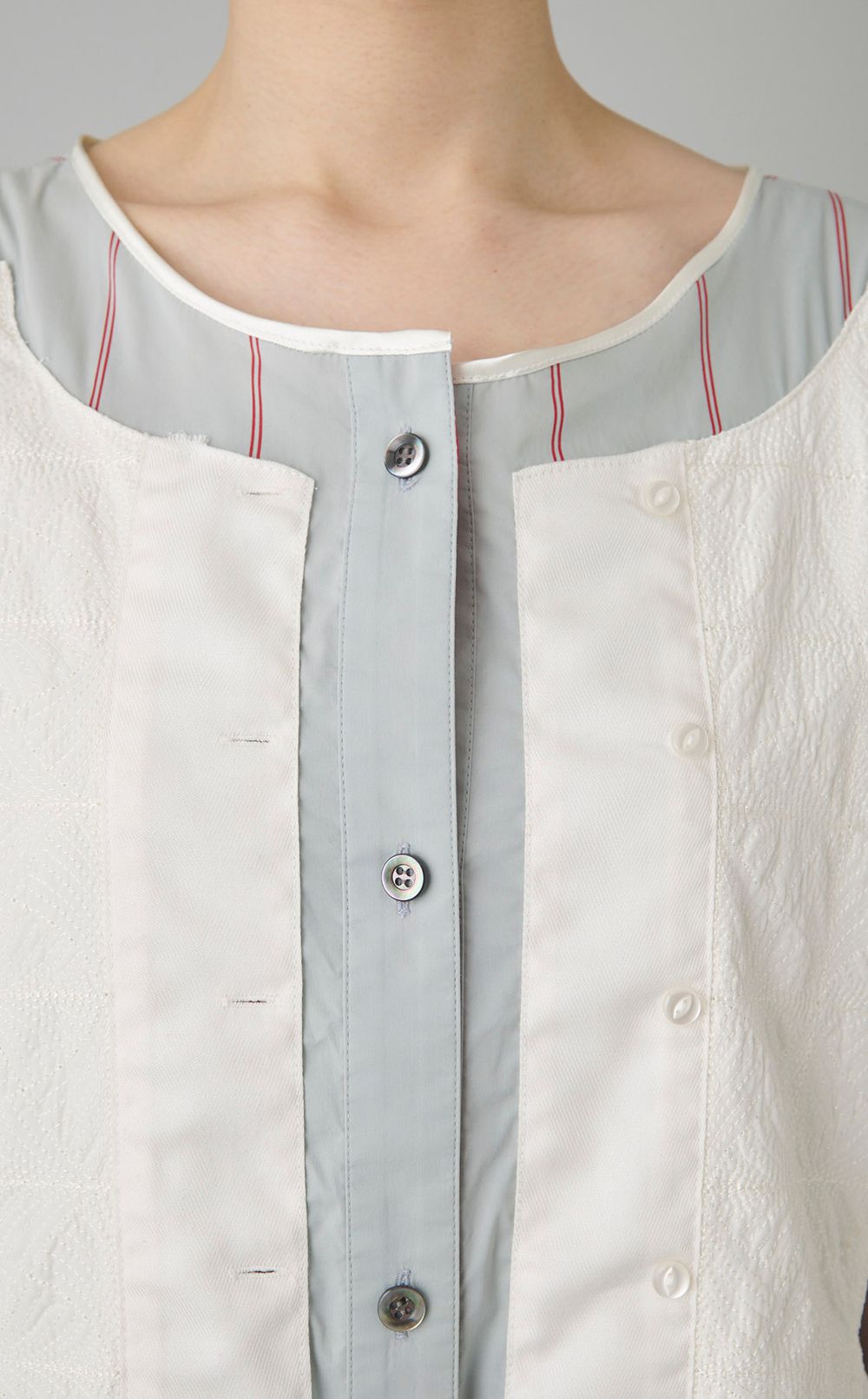 【reADdress】レイヤードベストドッキングロングドレス（キャミドレ付）