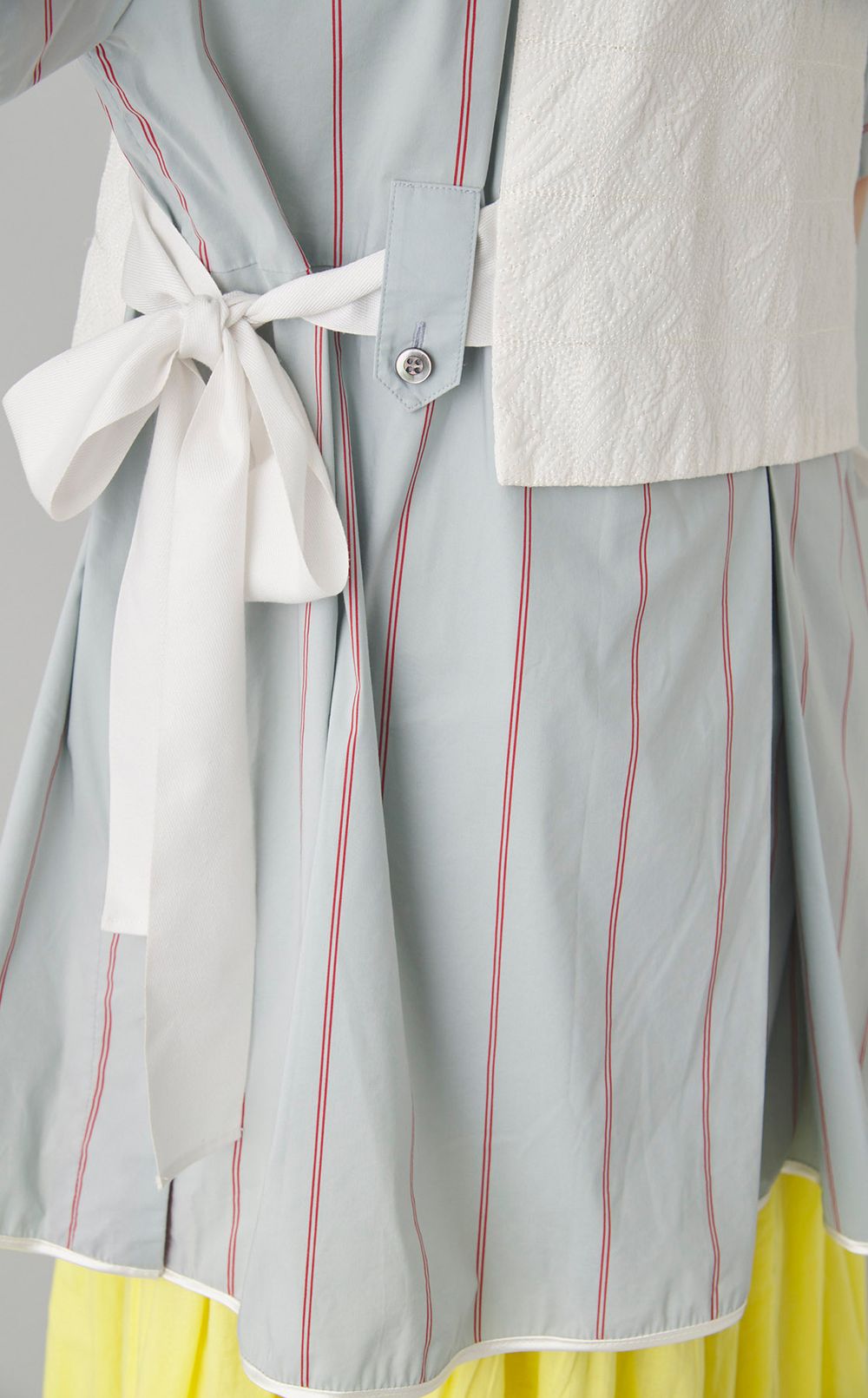 【reADdress】レイヤードベストドッキングロングドレス（キャミドレ付）