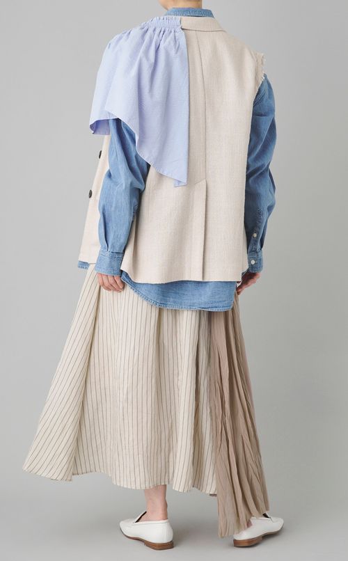 【reADdress】デニムレイヤードフリルジャケット