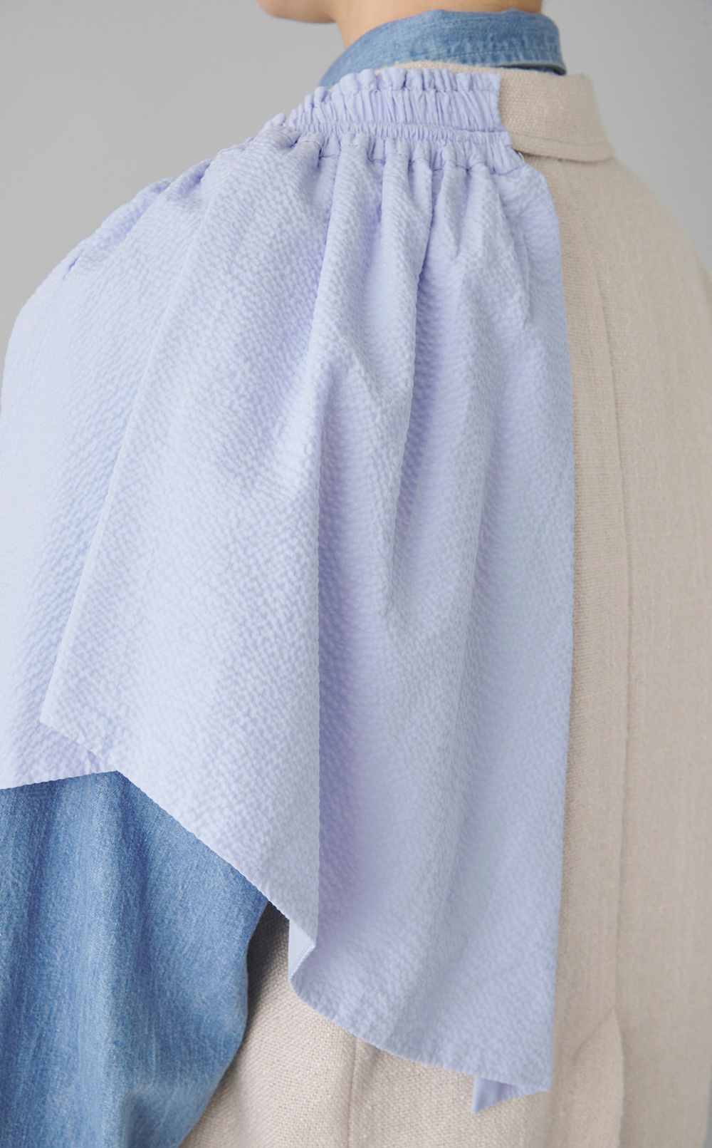 【reADdress】デニムレイヤードフリルジャケット