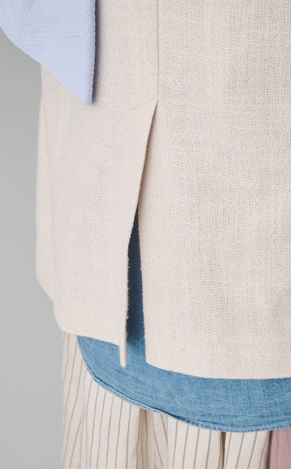 【reADdress】デニムレイヤードフリルジャケット