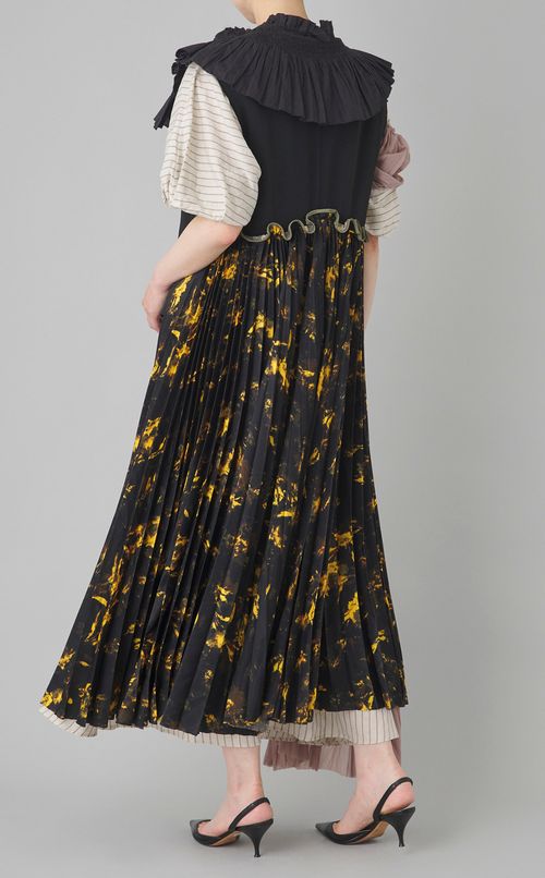 【reADdress】プリーツフリルロングジレ