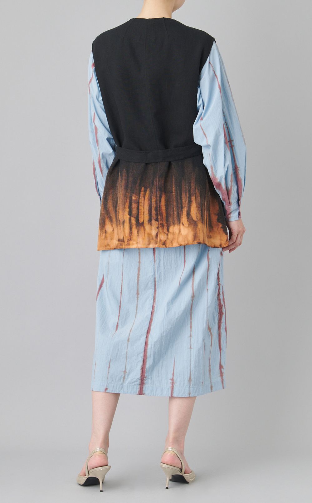 【reADdress】ベルト付きノーカラージレ