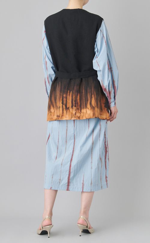 【reADdress】ベルト付きノーカラージレ