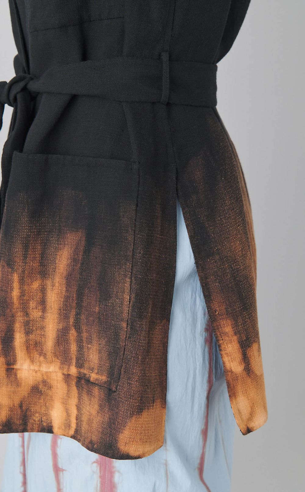 【reADdress】ベルト付きノーカラージレ