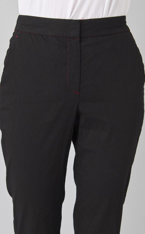 【reADdress】リネン混スリムテーパードパンツ