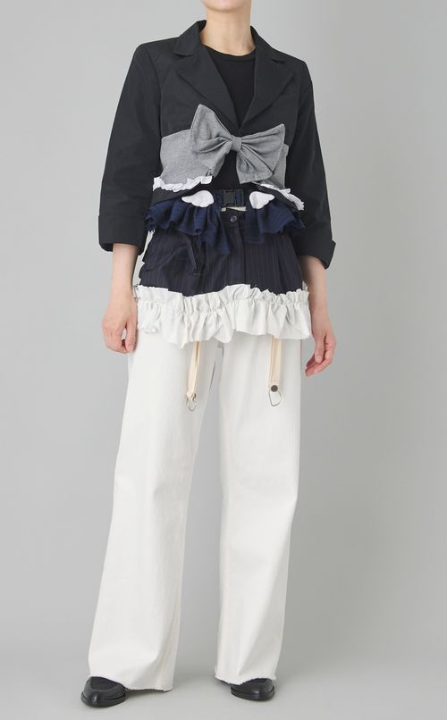 【reADdress】ベルト付きストライプスカート