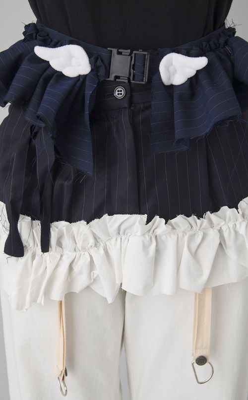 【reADdress】ベルト付きストライプスカート