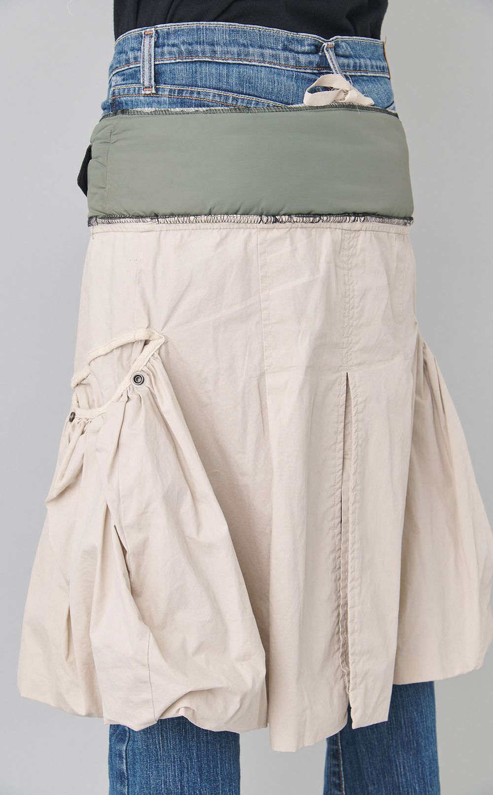 【reADdress】バルーン巻きスカートデニムパンツ