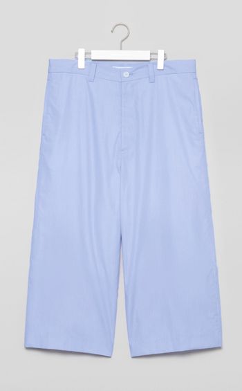 ピンストライプクロップドパンツ