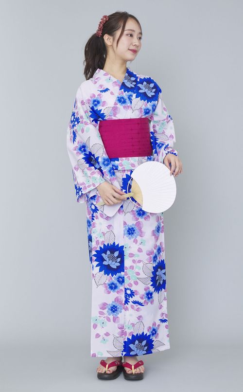 浴衣百花柄