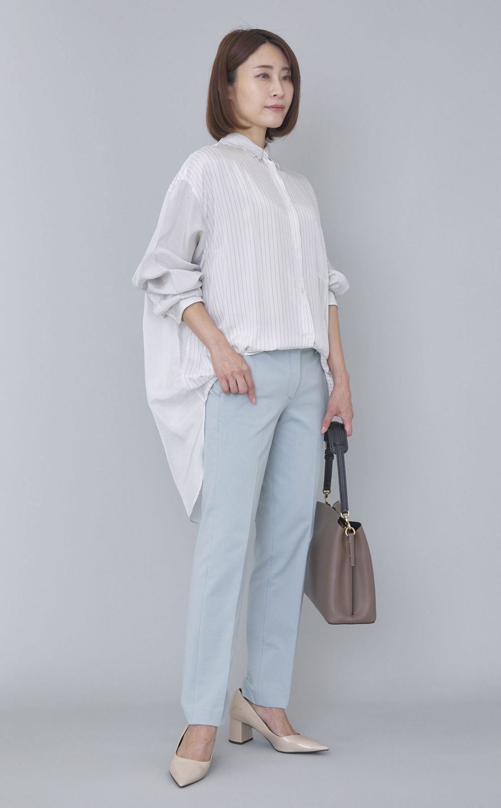 スリムフィットシングルパンツ